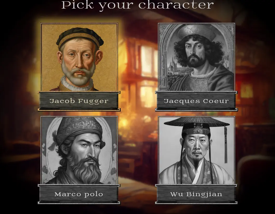 Characters to play